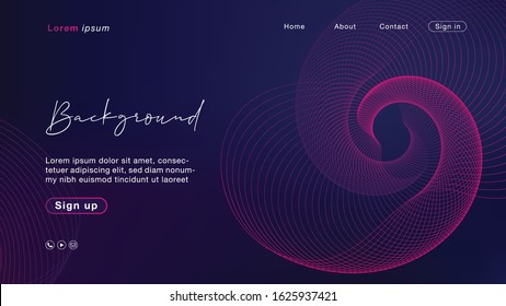 Background abstract blue pink light line color 02. Vector Illustration EPS10.