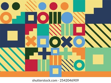 fundo abstrato fundo azul formas divertidas projeto dinâmico