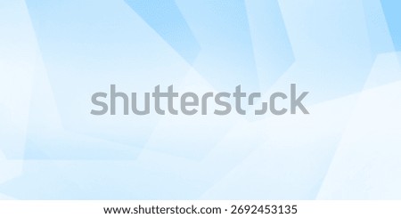 Background abstract blue sky with transparent shapes square. Light gradient vector banner. Pastel blue blur backdrop. Soft blurred light bg. Blurred color simple wallpaper