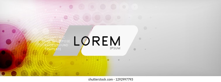 Background abstract - blurred dotted color circle shape, techno bubbles, vector illustration