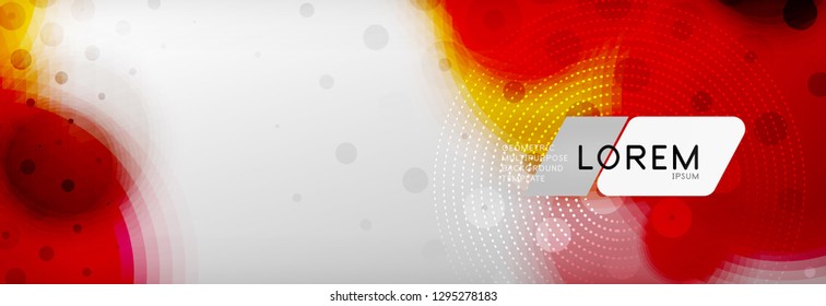 Background abstract - blurred dotted color circle shape, techno bubbles, vector illustration