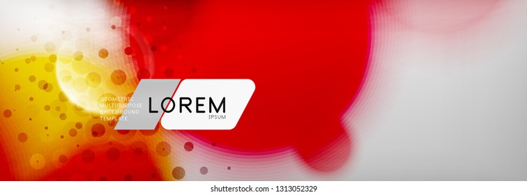 Background abstract - blurred dotted color circle shape, techno bubbles, vector illustration