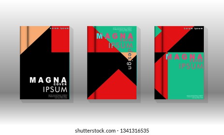 Background of abstract book cover layout. For brochures, magazines, vector templates, etc. Modern designs form geometric patterns in EPS 10