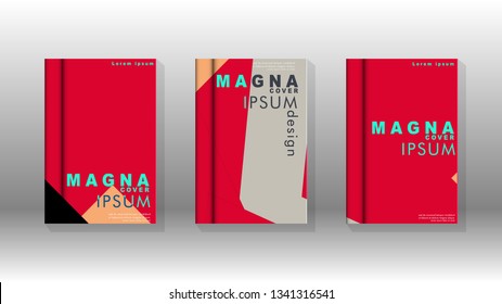 Background of abstract book cover layout. For brochures, magazines, vector templates, etc. Modern designs form geometric patterns in EPS 10