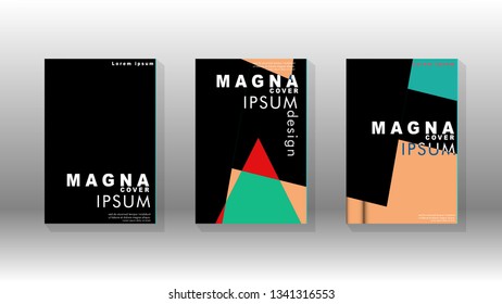 Background of abstract book cover layout. For brochures, magazines, vector templates, etc. Modern designs form geometric patterns in EPS 10