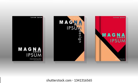 Background of abstract book cover layout. For brochures, magazines, vector templates, etc. Modern designs form geometric patterns in EPS 10