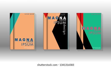 Background of abstract book cover layout. For brochures, magazines, vector templates, etc. Modern designs form geometric patterns in EPS 10