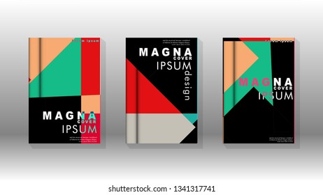 Background of abstract book cover layout. For brochures, magazines, vector templates, etc. Modern designs form geometric patterns in EPS 10