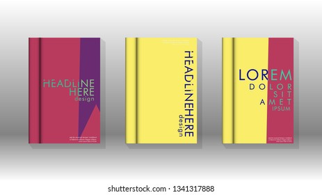Background of abstract book cover layout. For brochures, magazines, vector templates, etc. Modern designs form geometric patterns in EPS 10