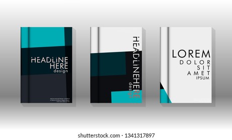 Background of abstract book cover layout. For brochures, magazines, vector templates, etc. Modern designs form geometric patterns in EPS 10