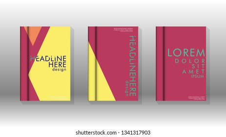 Background of abstract book cover layout. For brochures, magazines, vector templates, etc. Modern designs form geometric patterns in EPS 10