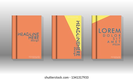 Background of abstract book cover layout. For brochures, magazines, vector templates, etc. Modern designs form geometric patterns in EPS 10