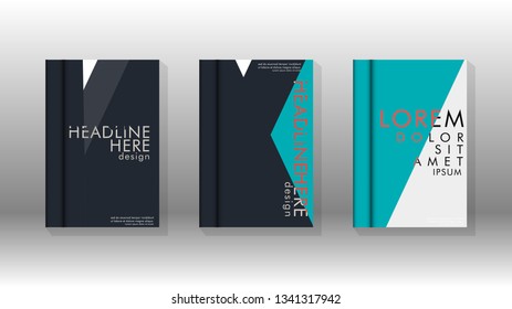 Background of abstract book cover layout. For brochures, magazines, vector templates, etc. Modern designs form geometric patterns in EPS 10