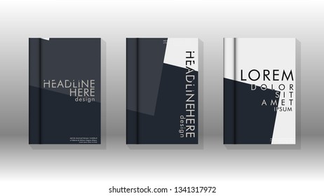 Background of abstract book cover layout. For brochures, magazines, vector templates, etc. Modern designs form geometric patterns in EPS 10