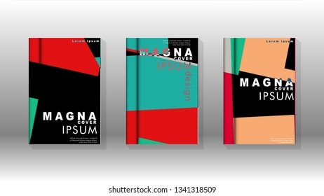 Background of abstract book cover layout. For brochures, magazines, vector templates, etc. Modern designs form geometric patterns in EPS 10