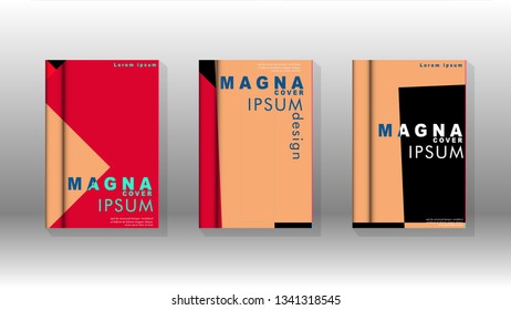 Background of abstract book cover layout. For brochures, magazines, vector templates, etc. Modern designs form geometric patterns in EPS 10