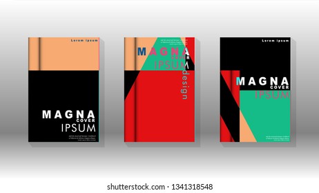 Background of abstract book cover layout. For brochures, magazines, vector templates, etc. Modern designs form geometric patterns in EPS 10