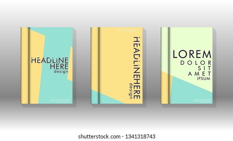 Background of abstract book cover layout. For brochures, magazines, vector templates, etc. Modern designs form geometric patterns in EPS 10