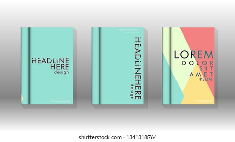 Background of abstract book cover layout. For brochures, magazines, vector templates, etc. Modern designs form geometric patterns in EPS 10