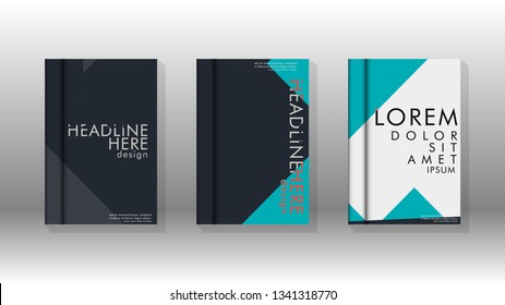 Background of abstract book cover layout. For brochures, magazines, vector templates, etc. Modern designs form geometric patterns in EPS 10