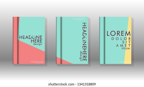 Background of abstract book cover layout. For brochures, magazines, vector templates, etc. Modern designs form geometric patterns in EPS 10
