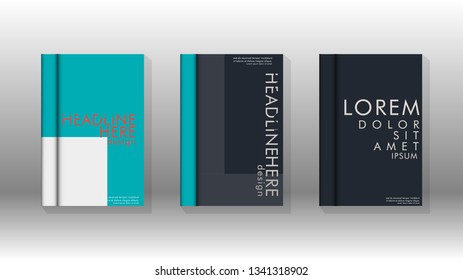 Background of abstract book cover layout. For brochures, magazines, vector templates, etc. Modern designs form geometric patterns in EPS 10