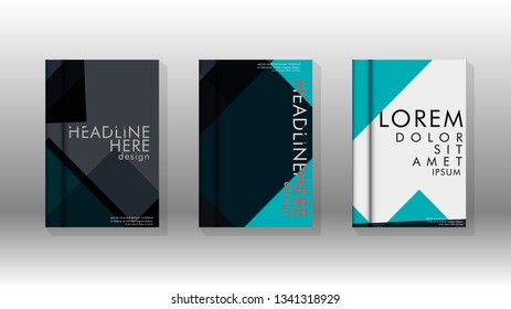 Background of abstract book cover layout. For brochures, magazines, vector templates, etc. Modern designs form geometric patterns in EPS 10