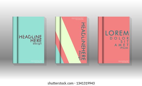 Background of abstract book cover layout. For brochures, magazines, vector templates, etc. Modern designs form geometric patterns in EPS 10