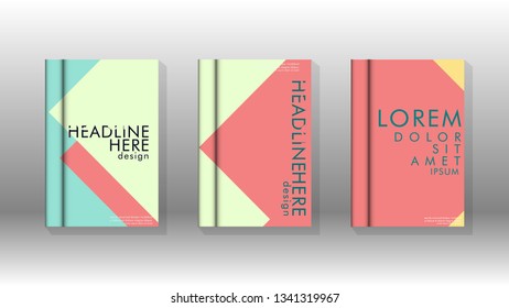 Background of abstract book cover layout. For brochures, magazines, vector templates, etc. Modern designs form geometric patterns in EPS 10