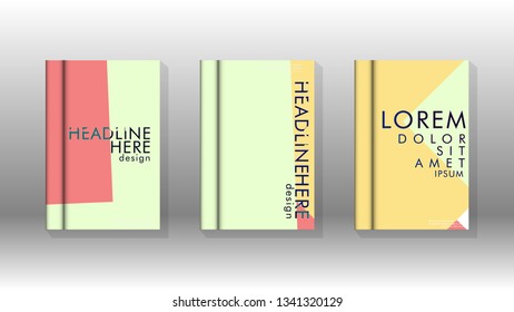 Background of abstract book cover layout. For brochures, magazines, vector templates, etc. Modern designs form geometric patterns in EPS 10