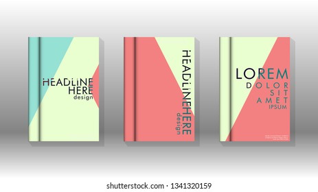 Background of abstract book cover layout. For brochures, magazines, vector templates, etc. Modern designs form geometric patterns in EPS 10