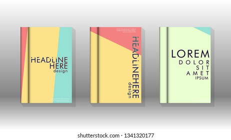 Background of abstract book cover layout. For brochures, magazines, vector templates, etc. Modern designs form geometric patterns in EPS 10