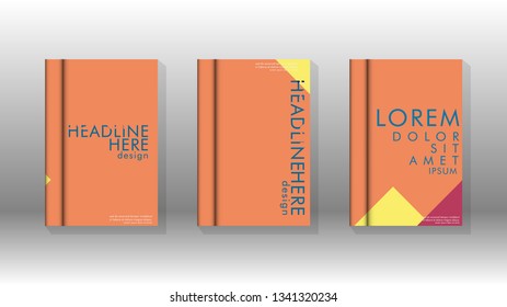 Background of abstract book cover layout. For brochures, magazines, vector templates, etc. Modern designs form geometric patterns in EPS 10