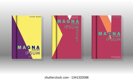 Background of abstract book cover layout. For brochures, magazines, vector templates, etc. Modern designs form geometric patterns in EPS 10
