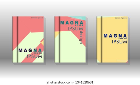 Background of abstract book cover layout. For brochures, magazines, vector templates, etc. Modern designs form geometric patterns in EPS 10