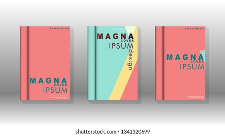Background of abstract book cover layout. For brochures, magazines, vector templates, etc. Modern designs form geometric patterns in EPS 10