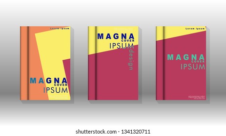 Background of abstract book cover layout. For brochures, magazines, vector templates, etc. Modern designs form geometric patterns in EPS 10
