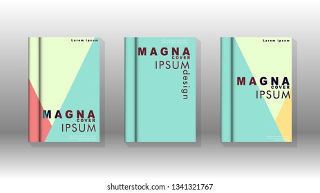 Background of abstract book cover layout. For brochures, magazines, vector templates, etc. Modern designs form geometric patterns in EPS 10