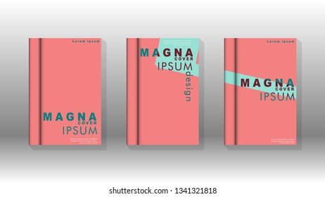 Background of abstract book cover layout. For brochures, magazines, vector templates, etc. Modern designs form geometric patterns in EPS 10