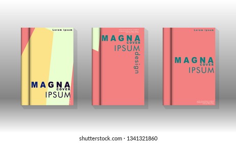 Background of abstract book cover layout. For brochures, magazines, vector templates, etc. Modern designs form geometric patterns in EPS 10