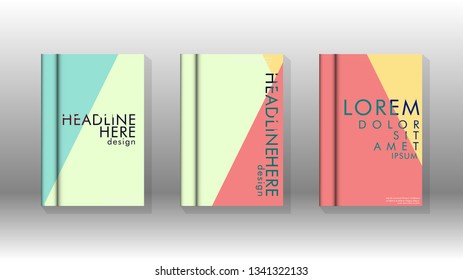 Background of abstract book cover layout. For brochures, magazines, vector templates, etc. Modern designs form geometric patterns in EPS 10