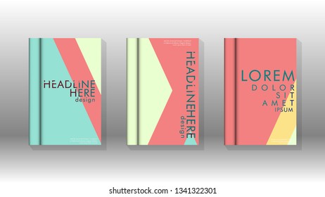 Background of abstract book cover layout. For brochures, magazines, vector templates, etc. Modern designs form geometric patterns in EPS 10