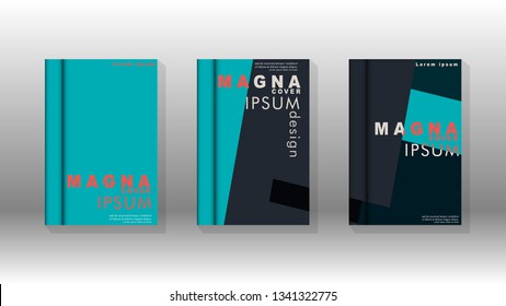 Background of abstract book cover layout. For brochures, magazines, vector templates, etc. Modern designs form geometric patterns in EPS 10