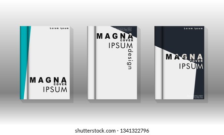 Background of abstract book cover layout. For brochures, magazines, vector templates, etc. Modern designs form geometric patterns in EPS 10