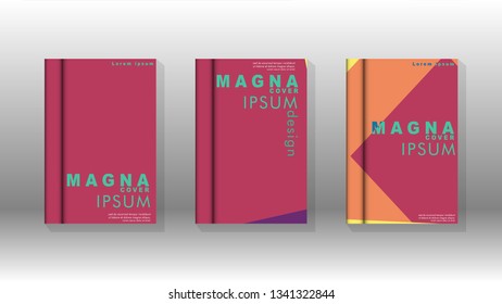 Background of abstract book cover layout. For brochures, magazines, vector templates, etc. Modern designs form geometric patterns in EPS 10