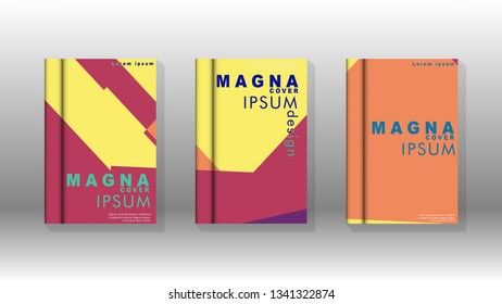 Background of abstract book cover layout. For brochures, magazines, vector templates, etc. Modern designs form geometric patterns in EPS 10