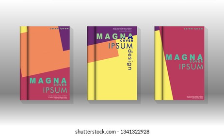 Background of abstract book cover layout. For brochures, magazines, vector templates, etc. Modern designs form geometric patterns in EPS 10