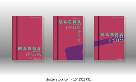 Background of abstract book cover layout. For brochures, magazines, vector templates, etc. Modern designs form geometric patterns in EPS 10