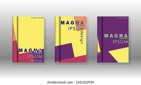 Background of abstract book cover layout. For brochures, magazines, vector templates, etc. Modern designs form geometric patterns in EPS 10