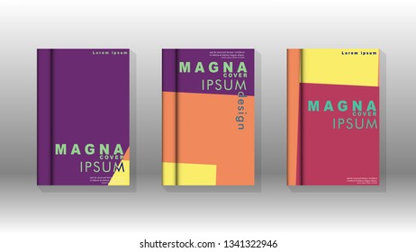 Background of abstract book cover layout. For brochures, magazines, vector templates, etc. Modern designs form geometric patterns in EPS 10